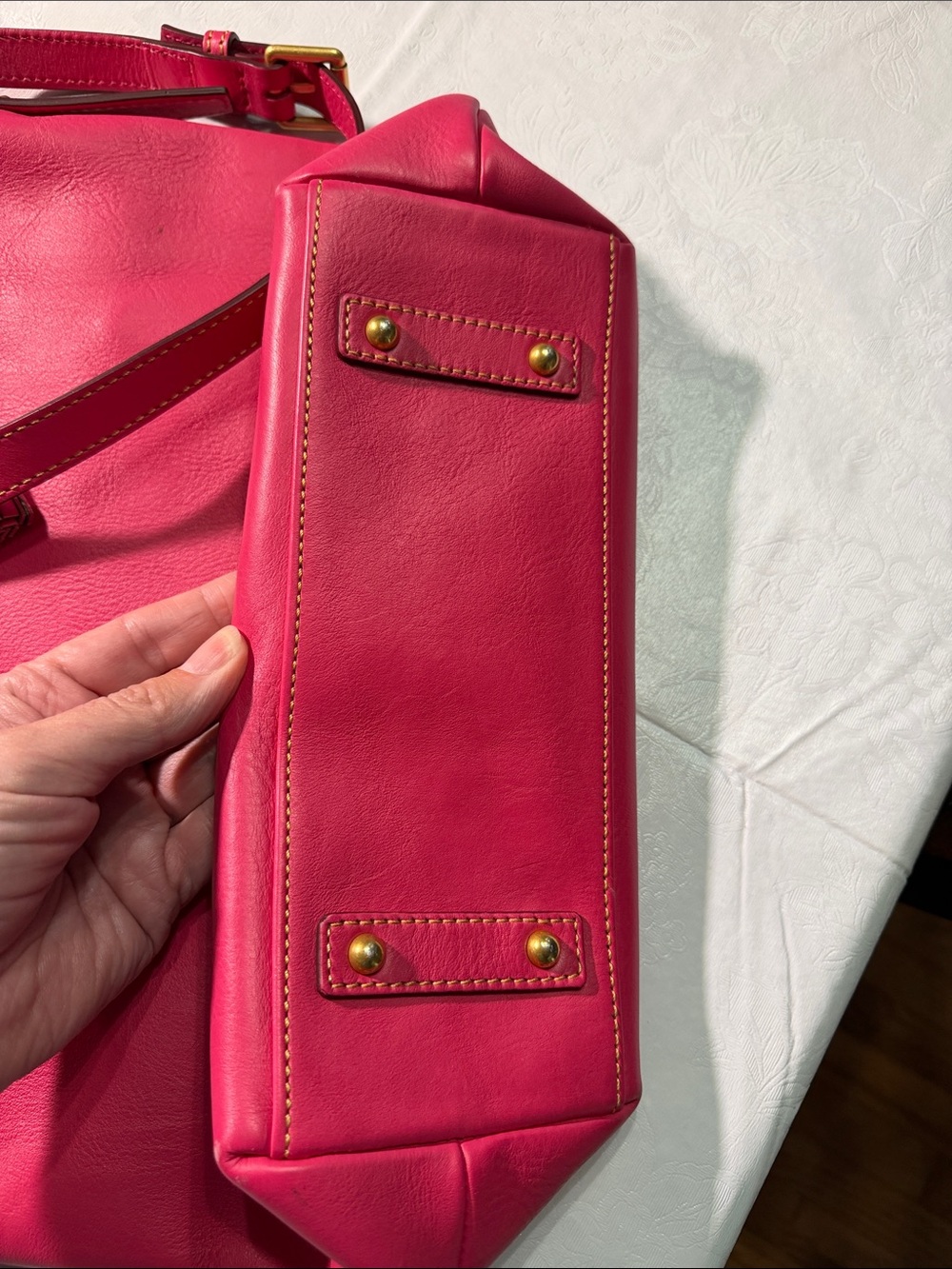Dooney & Bourke beautiful bright pink shoulder bag - Picture 12 of 16